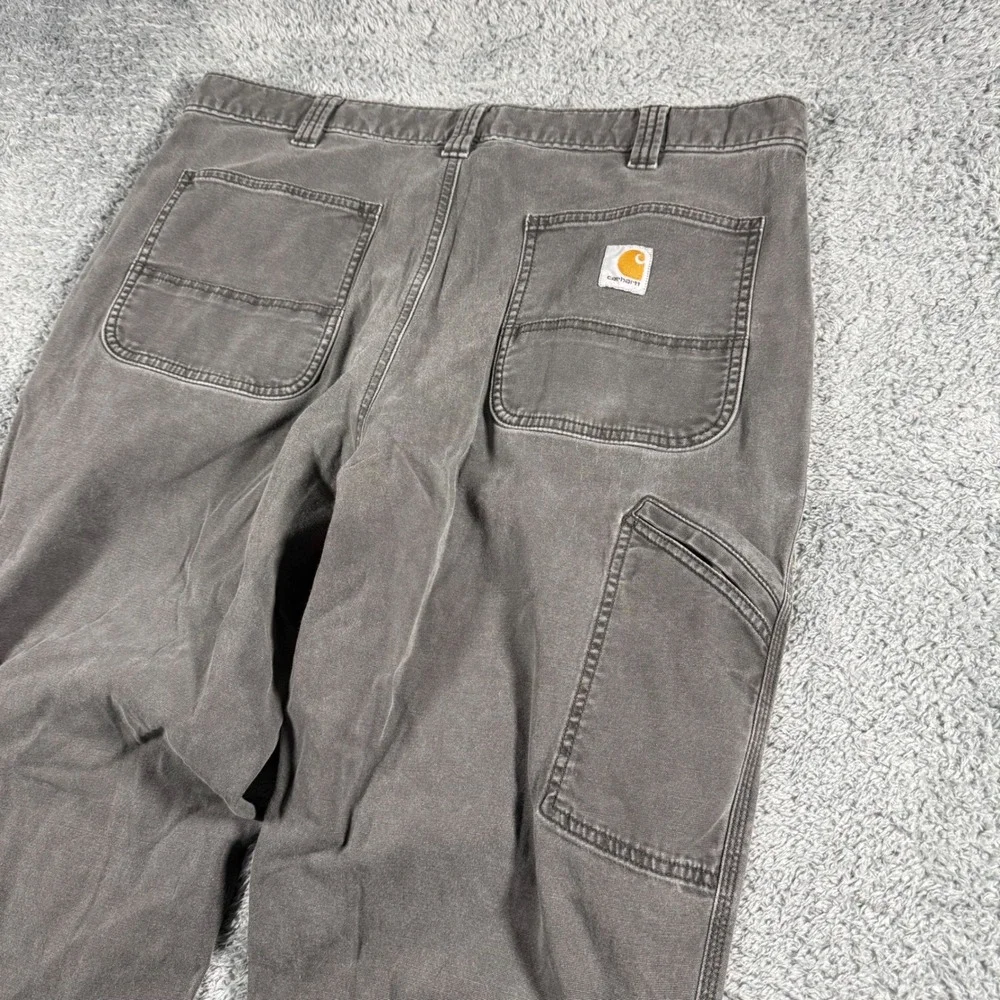 Carhartt Relaxed Fit Canvas Work Pants Nice Fade Phone Pocket  Mens 38x34‎